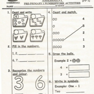 Cover image for Pre-Primary 1 Term 3 Exams Set 1, featuring CBC-aligned assessment papers
