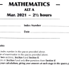 Cover image for 2020 KCSE Mathematics Paper 1 and Paper 2 with marking schemes for exam revision