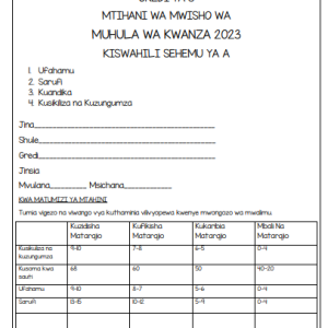 Cover image for Grade 3 End Term Exams showing CBC-aligned assessment papers